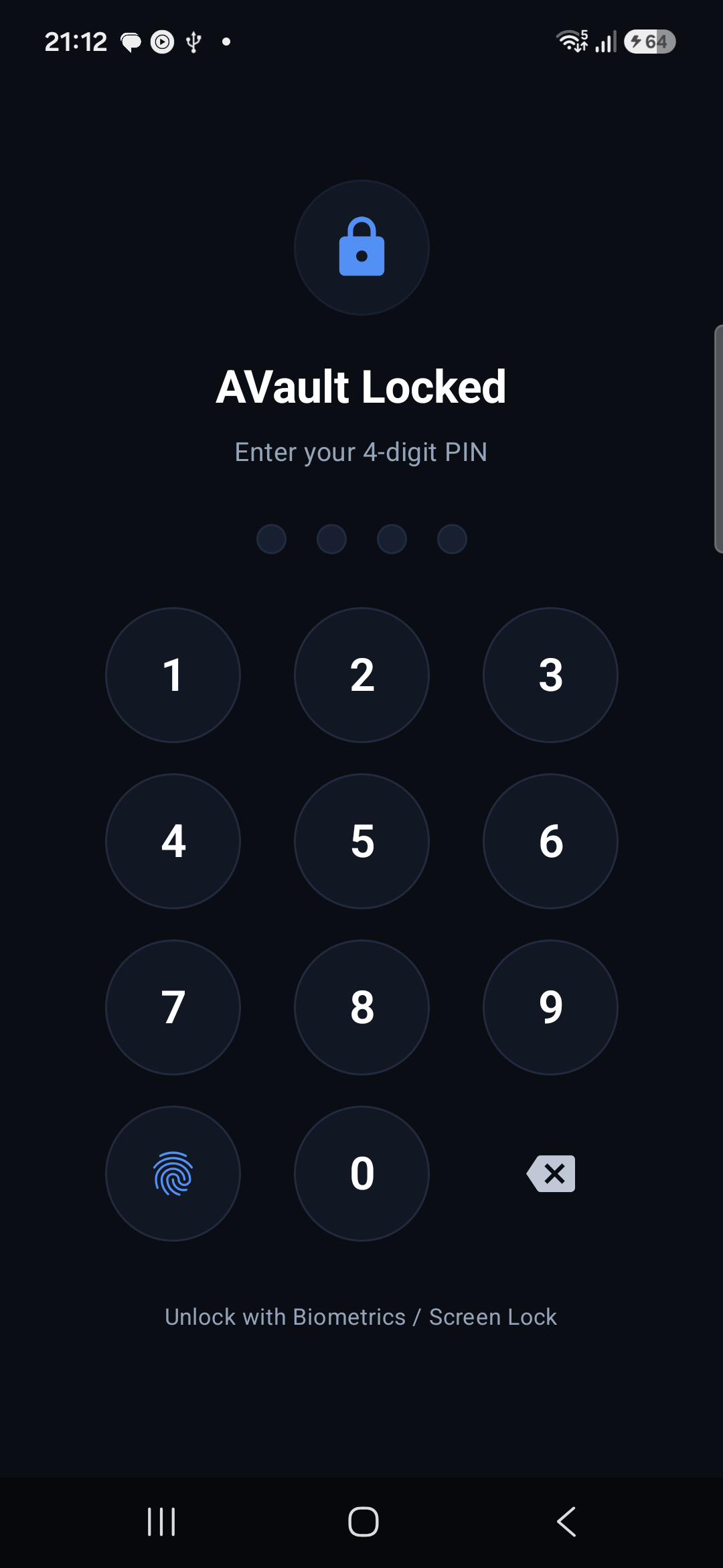 AVault Hardware-Backed Biometric Lock